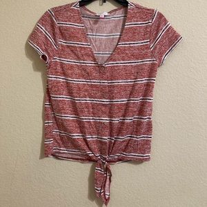 No Boundaries striped top